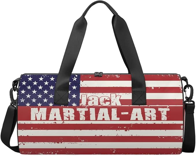 Personalized-Martial-Arts-Gear-Bag for Karate Teakwondo, Custom Jiujitsu Bag for Boys, Karate Teakwondo Bag for Gear Waterproof Lightweight Large USA
