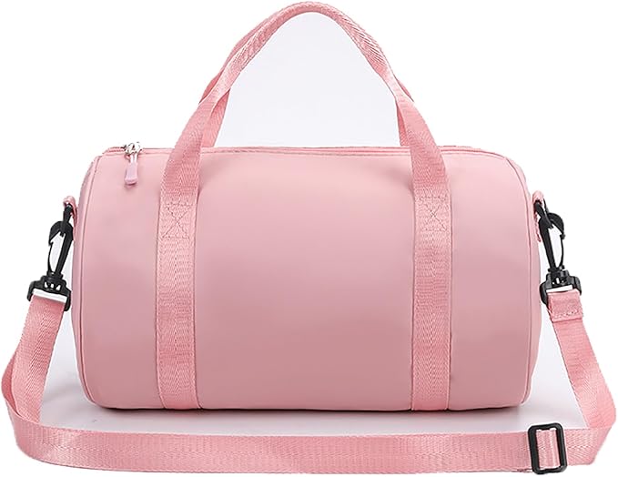 Mini Gym Bag for Women Small Duffle Bag Mini Gym Tote Bag Sport Bag for Yoga Swimming Dance (Pink)
