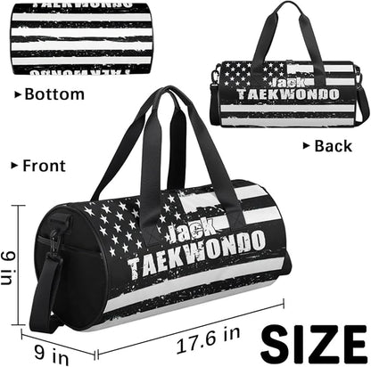 Personalized-Martial-Arts-Gear-Bag for Karate Teakwondo, Custom Jiujitsu Bag for Boys, Karate Teakwondo Bag for Gear Waterproof Lightweight Large USA