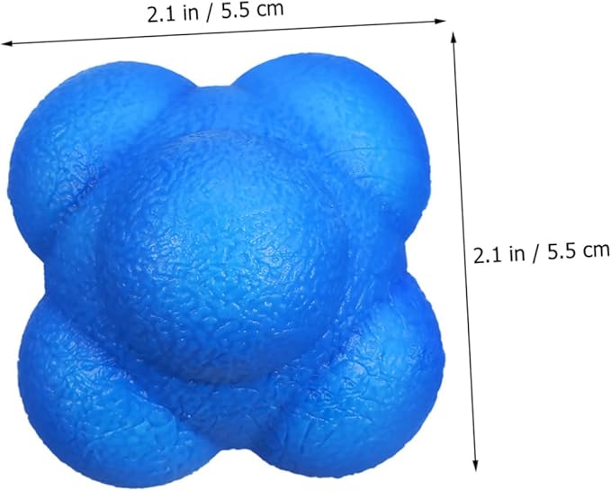 Fitness Reaction Balls 6 Pcs Hexagonal Bounce Reaction Balls Lightweight High Elasticity
