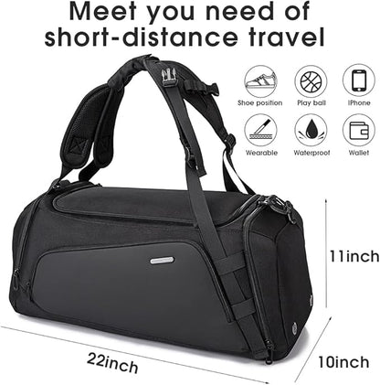 BANGE Gym Sports Duffel Backpack for Man & Women…
