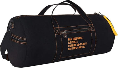 Rothco Canvas Equipment Duffle Bag – Travel & Gym Bag with Heavyweight Cotton Canvas Material – Great for Storing Gear, Clothing, and More
