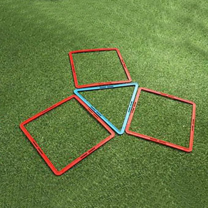 SUPVOX Multi-Function Portable Agility Rings for Football Training 6Pcs Square Speed Circles for Youth Soccer Agility and Footwork Exercises