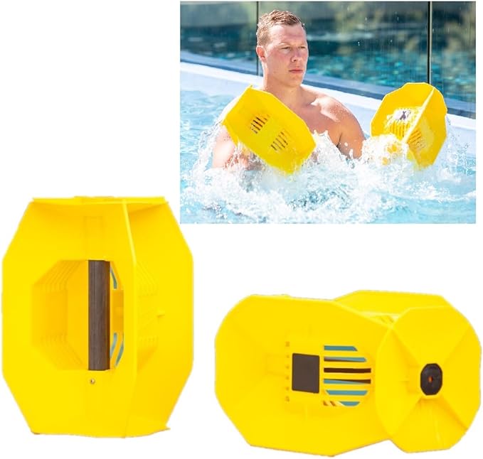 Hydro Tone Functional Aquatic Dumbbells for Pool Exercise Enhance Strength and Resistance Versatile 3D Design Durable Hi-impact Polypropylene Made in the USA Pair