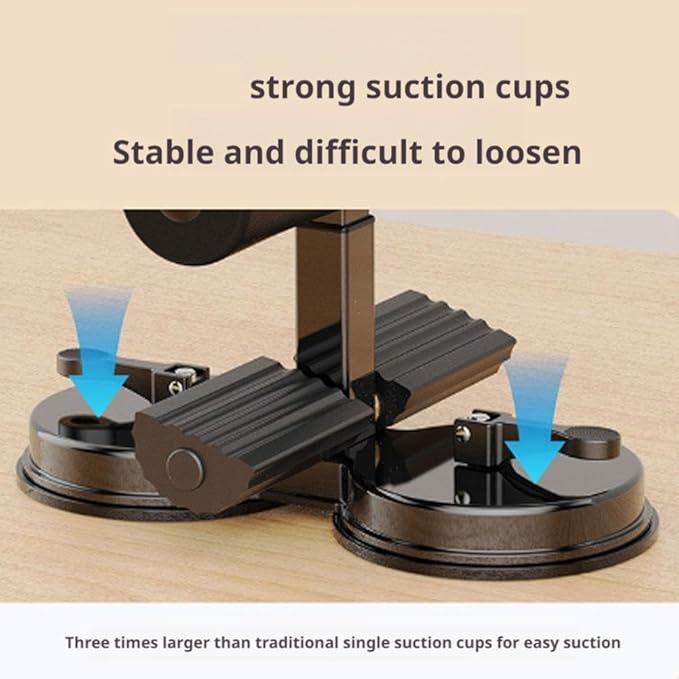 Ab Training Auxiliary Device, 2025 New Portable Adjustable Sit up Core Exercise Equipment, Three Levels of Height Adjustment, Double Suction Cups, Multi-functional Workout Ab Machine for Home Gym