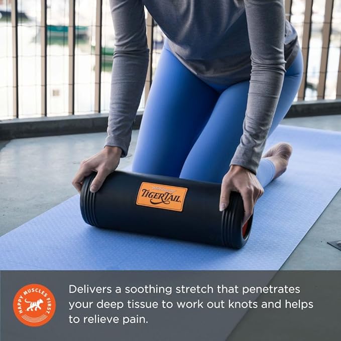 Tiger Tail The Big One Large Foam Roller - High Density Massager for Back, Legs, Glutes, HIPS, Shoulders, Muscles, Deep Tissue, and Myofascial Release