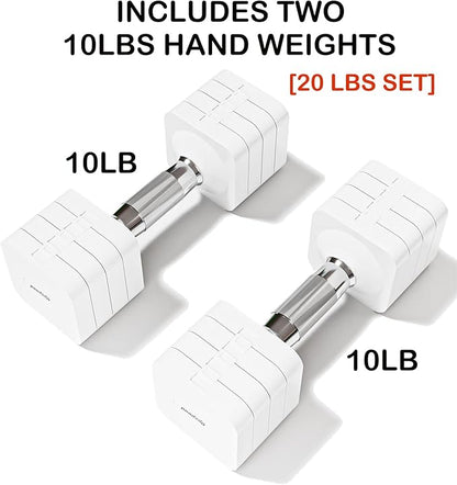 15LB 20LB 30LB 40LB 50LB Adjustable Dumbbell Set Free Weights Dumbbells Set for Women Men Hand Weights Sets Adjust Dumbbell Weight Sets for Home Gym Exercise Workout Strength Training Equipments