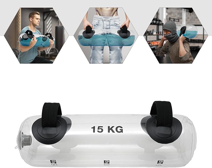 Water Weights Aqua Bag, Workout Sandbag Alternative Strength Training Sand Bag Portable Stability Fitness Equipment – Ultimate Core and Balance Training for Home Gym