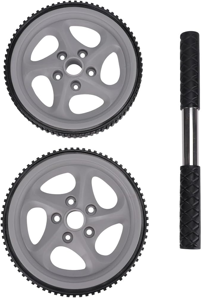 Dual Wheel Ab Roller Wheel Abdominal Exercise Equipment Portable Core Strength Trainer Fitness Roller for Home Gym Workout