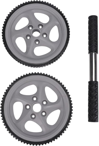 Dual Wheel Ab Roller Wheel Abdominal Exercise Equipment Portable Core Strength Trainer Fitness Roller for Home Gym Workout