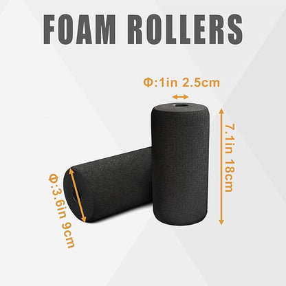 High Density Foam Roller, Replacement Foam Foot Pads for Home Gym Exercise Machines Equipments, Weight Bench Leg Extension Curl Attachment