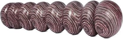 High-Density Foam Roller for Deep Muscle Massage of Legs & Back, Releases Muscle Pain, Pilates Fitness Yoga Pillar （Purple Wave）