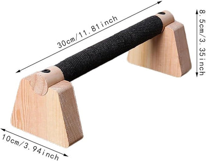 Colaxi 2Pcs Push up Bar Parallettes Bar for Adults Non Slip Base Exercise Home Workout Equipment Wood Push up Stand for Strength Training, Planks Calisthenics, Floor Workouts