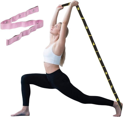 Resistance Bands for Working Out, 8-Levels Elastic Adjustable Exercise Band for Women and Men,Body Stretching,Yoga,Booty Legs,Pilates,Stretch Bands for Fitness,Training,Physical Therapy,Gym