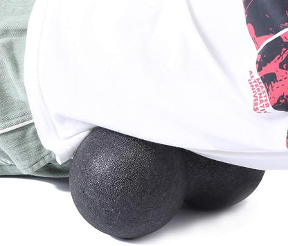 VINGVO Peanut Massage Ball, 24x12cm EPP Sports Massager Fitness Yoga Ball Massage Ball for Back Massage Acupuncture Points Massaging Equipment for Massaging Neck, Arms, Calves (Black)