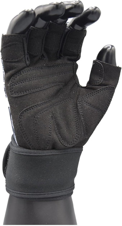MRX Weightlifting Gloves for Men Workout Gloves Mens Wrist Support Lifting Gloves Male Gym Gloves | Workout Gym Accessories for Men Weight Lifting Fingerless Gym Exercise for Powerlifting
