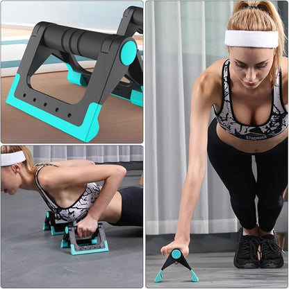 Zerodeko Indoor Push Up Bar for Home Workouts Fitness Equipment with Comfortable Handles Stable Push-up Holder for Men and Women Exercise Training