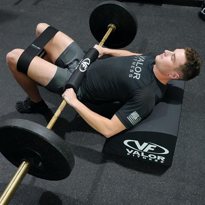 Valor Fitness Foam Barbell Pad Supports Shoulder, Hip, Waist, and Neck - Protection While Weightlifting, Glute, Cross Training & Home Gym Workouts - 18 Inches Long