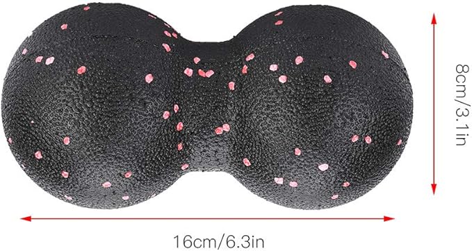 Peanut Massage Ball Roller, 16 * 8cm EPP Yoga Foam Roller Massage Ball Double Lacrosse Ball Body Muscle Stress Relief Tool Manual Massager Equipment Tool for Deep Tissue Muscle Recovery