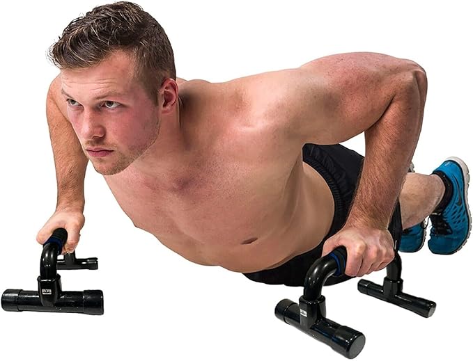 Push Up Bar. Home Workout Equipment Pushup Handle with Cushioned Foam Grip and Non-Slip Sturdy Structure for Men Women