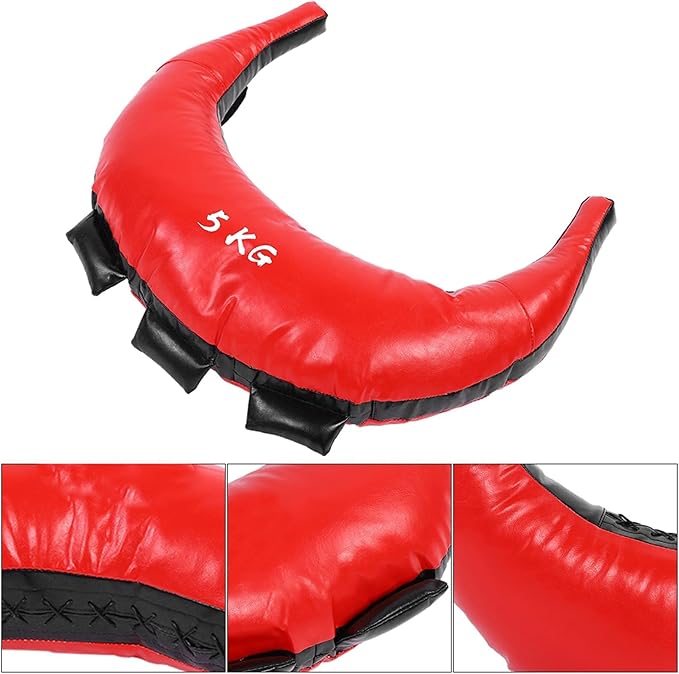 5‑25kg Fitness Training Sandbag Red Sports Power Bag PU Portable Fitness Workout Sandbag Empty Sandbags for Workout Weight Training
