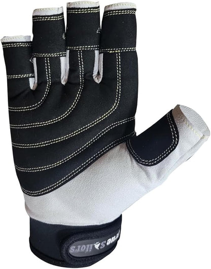 MRX Sailing Gloves for Men & Women 3/4 Finger Grip Great for Sailing, Yachting, Paddling, Kayaking, Fishing, Dinghying Water Sports