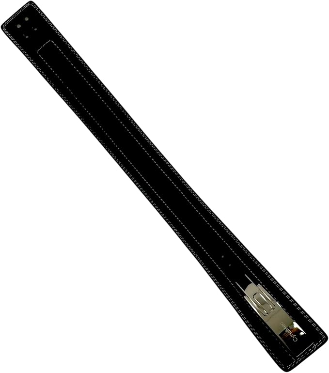 Black Weight Lifting Belt with Ajustable Buckle, 4" Wide & 10mm Thickness | for Powerlifting and Gym (1 Count)