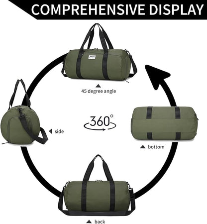 BE SMART Waterproof Mens Gym Bag with Shoe Compartment, Sports Gym Duffle Bag with Adjustable Strap for Men Women, Lightweight Large Sport Duffel Bag for Travel, Sports, Fitness(Navy Blue)