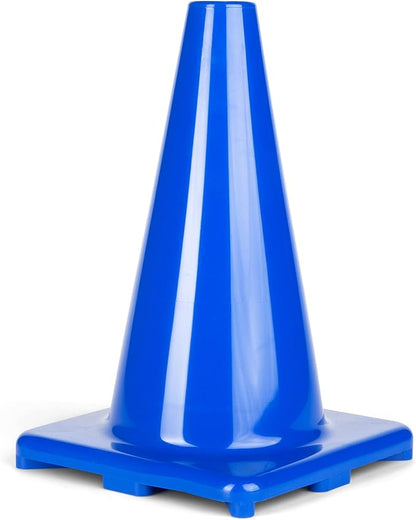 Champion Sports High Visibility Flexible Vinyl Cones for Sports Training, Agility Drills, Field & Gym Marking Sets