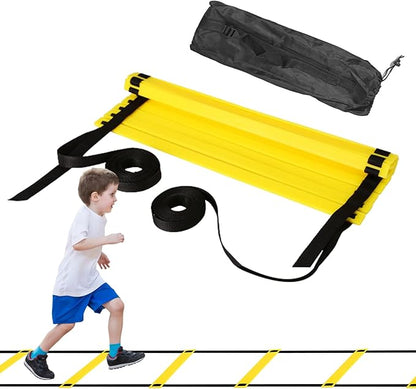 Training Ladder - Agility Training Ladder, Portable Speed Ladder | Multifunctional Training Ladder, Balance Training Tool, Workout Ladder Exercise Tool, Playing Field Equipment Speed Ladder for Kids