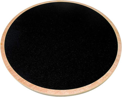 15.7" Wood Wobble Balance Board Balance Trainer by Trademark Innovations,Black