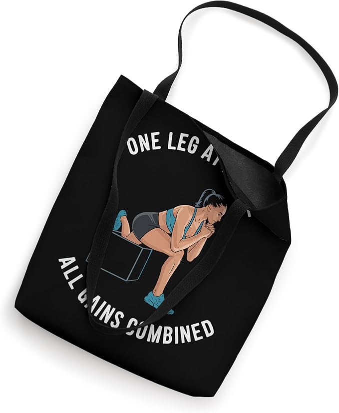 Bulgarian Squat Exercise Bodybuilding Fitness Workout Gym Tote Bag