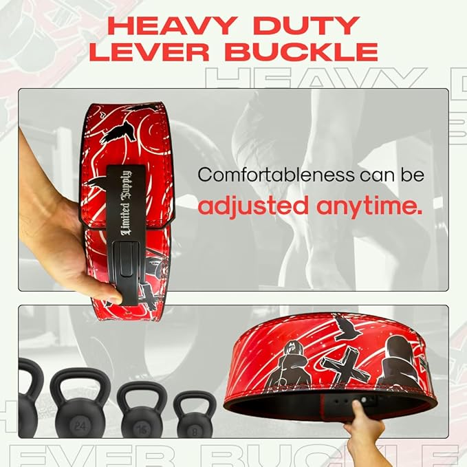Anime Lever Belt, Weight Lifting Belt, Heavy Duty Powerlifting Weightlifting Gym Belt for Deadlifts Squats Back Support