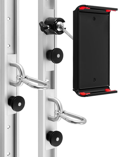 Adjustable Resistance Band Wall Anchor System – Dual 40 inch Aluminum Rails with Sliding Mounts, Space-Saving Home Gym Setup for Strength, Stretch, and Mobility Training