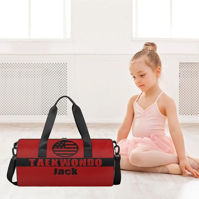 Personalized-Martial-Arts-Gear-Bag for Karate Teakwondo, Custom Jiujitsu Bag for Boys, Karate Teakwondo Bag for Gear Waterproof Lightweight Large USA