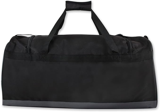 60 Liter, 26 Inch Duffle Bag – Heavy Duty Extra Large Sports Gym Equipment Travel Duffel Bag for Men and Women (Black)