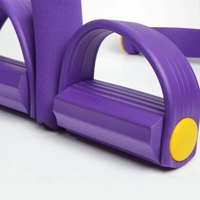 21 Fitness Resistance Bands-4 Tube Pedal Ankle Puller, 2025 New Elastic Yoga Pedal Puller Stretch Band for Exercise, AB Training Auxiliary Device Sit Up Exercise Equipment for Women Men