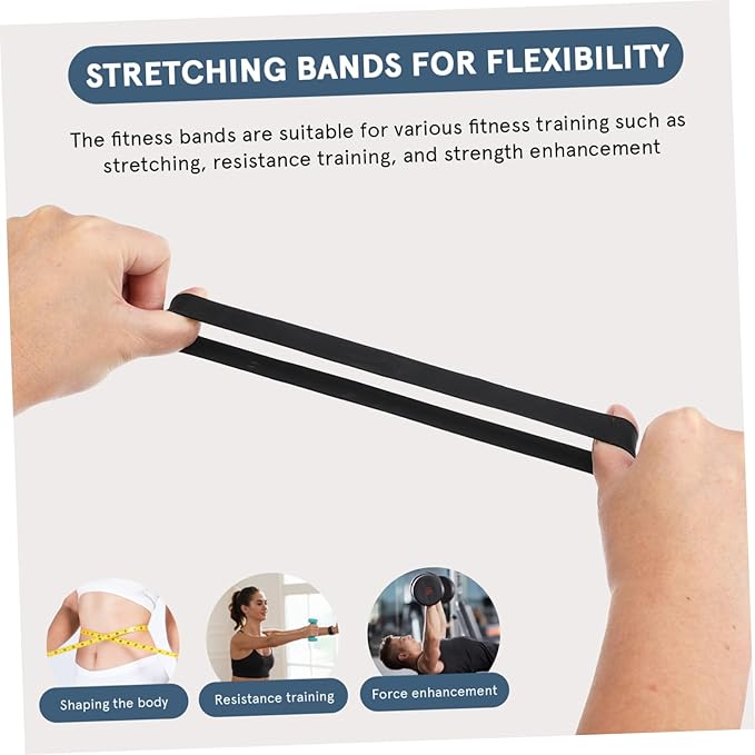BESPORTBLE 8 Pcs Resistance Bands for Exercise and Muscle Stretching Portable Workout Bands for Home Office and Travel Fitness Durable and Lightweight Resistance Loops for Men and Women
