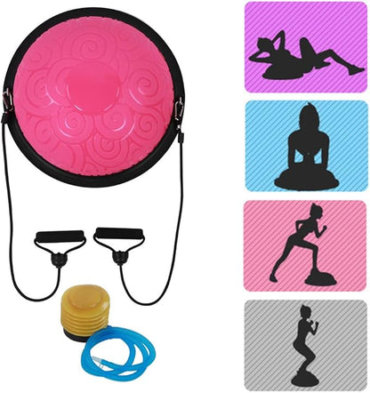 Balancing Half Ball Trainer with Antislip Base, for Yoga Pilates Fitness Exercise