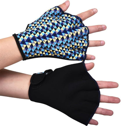 Sports Swimming Gloves Aquatic Swim Training Glove Neoprene Webbed Fitness and Water Aerobics Resistance Gloves for Men Women