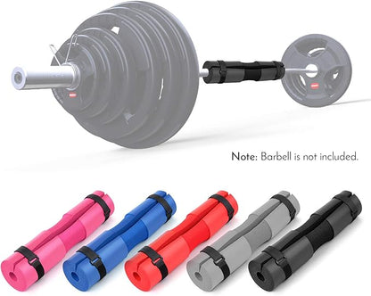 Barbell Squat Pad Neck Shoulder Protective Pad Support Hip Thrust Weight Lifting Bar Pad with Fixed Strap for Squat Lunges