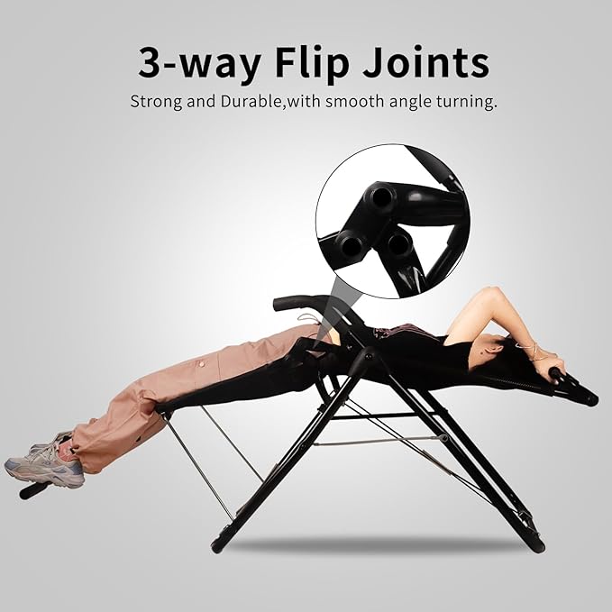 Abdominal Exerciser Chair for Home Gym, Ab Fitness Equipment with Full Body Building and Workout, for Sit Up, Inversion Training, Muscle Strengthening and Back Relief