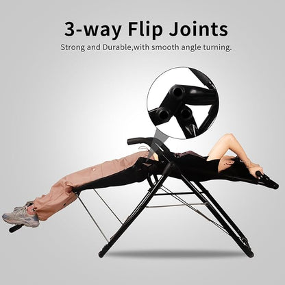 Abdominal Exerciser Chair for Home Gym, Ab Fitness Equipment with Full Body Building and Workout, for Sit Up, Inversion Training, Muscle Strengthening and Back Relief