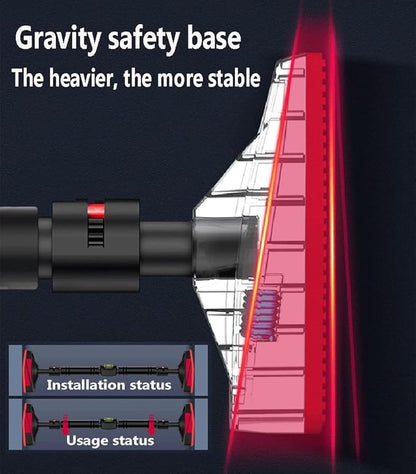 Chin Up Bar Portable Wall Mounted Pull up bar, Adult Kids Sports Fitness Horizontal bar, with Lifting Ring, 70-180cm Adjustable, Load 300KG (Color : Style 1, Size : 138-180cm)