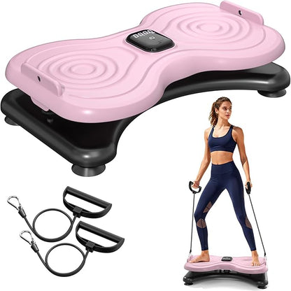 Silent Waist Twist Machine, Anti-Slip Twister Exercise Board with Stable Base, Waist Twisting Disc for Safe Ab Workout and Foot Massage at Home or Gym