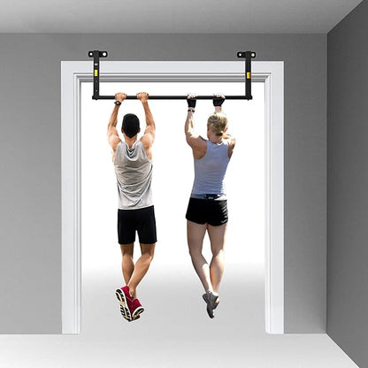 Pull Up Bars Heavy-Duty Horizontal Bar, Wall-Mounted Pull-Up Bar, Home Indoor and Outdoor Sports Muscle Strength Training Equipment, Easy to Install
