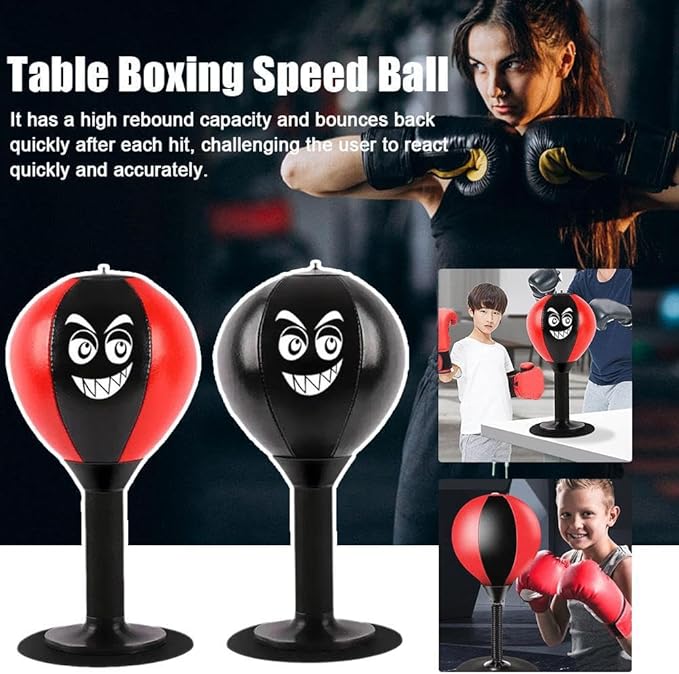 Rage Bag,Desktop Punching Bag Stress Relief for All Ages,2026 Strong Suction Cup Desk Boxing Punch Ball,Table Boxing Speed Ball for Home Office Table Counters,for Christmas, Winter