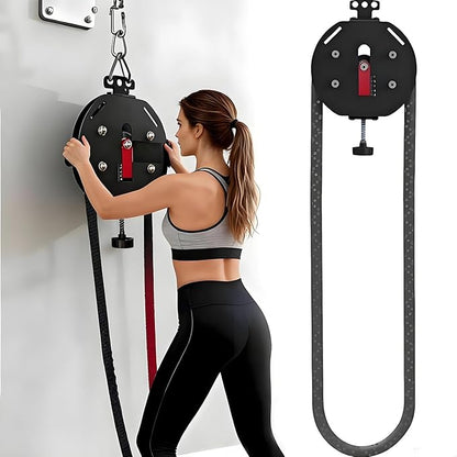 Endless Rope Trainer | Adjustable Resistance Trainer Machine | Suspension Endless Rope Pulley System| Closed-Loop Nylon Rope | Home Gym Infinity Rope for Resistance Training
