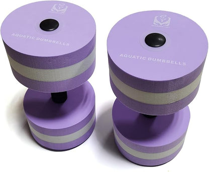 davidamy's gift Upgrade Water Aerobic Exercise Foam Dumbbells Pool Resistance 1 Pair, Water Fitness Exercises Equipment for Weight Loss