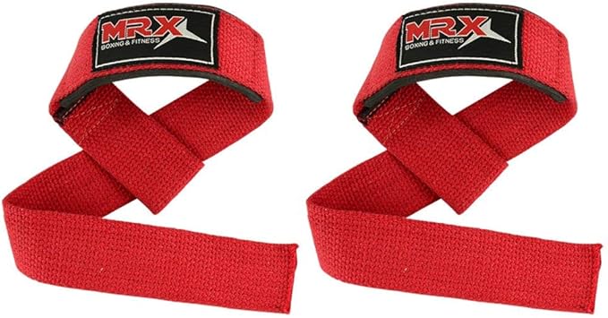 MRX Weight Lifting Bar Strap for Gym Workout Training Bodybuilding Deadlift Padded Straps Men/Women